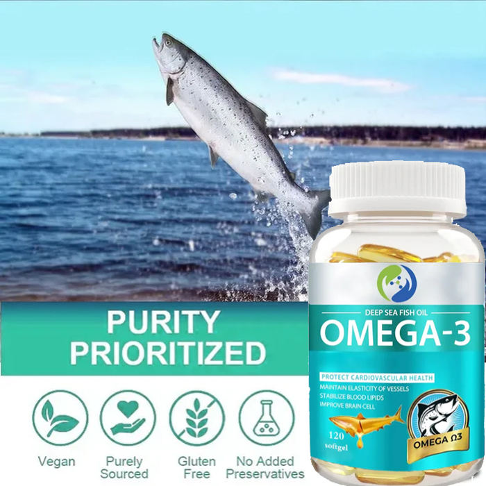 Triple‑Strength 1500 mg Omega‑3 Fish Oil – EPA + DHA Heart & Brain Support
